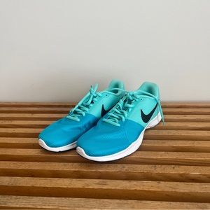 blue nike running sneakers